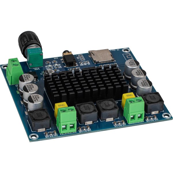 Main product image for 2 x 100W Bluetooth 5.0 TDA7498 Amplifier Board with Micro SD Card Reader 12 to 30 VDC320-638